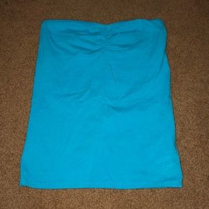 Blue tube top